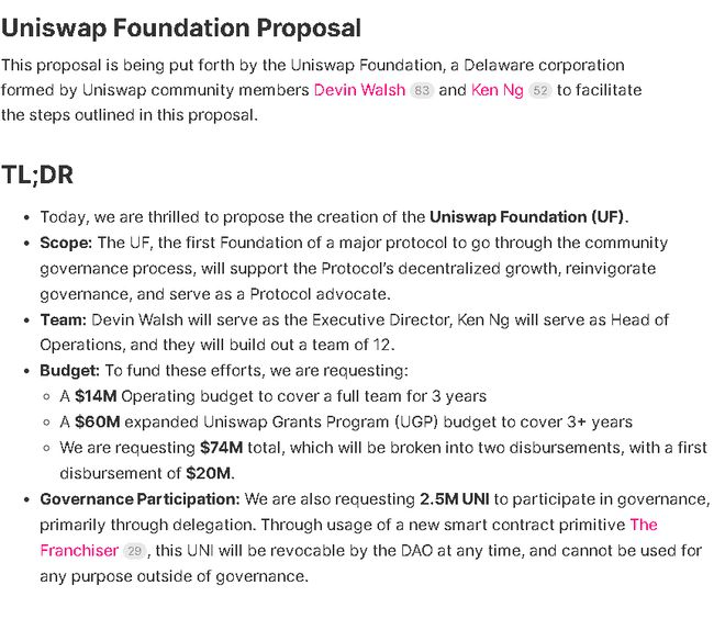 Uniswap基金会巨额投资计划，探索解决代币价值捕获困境之道